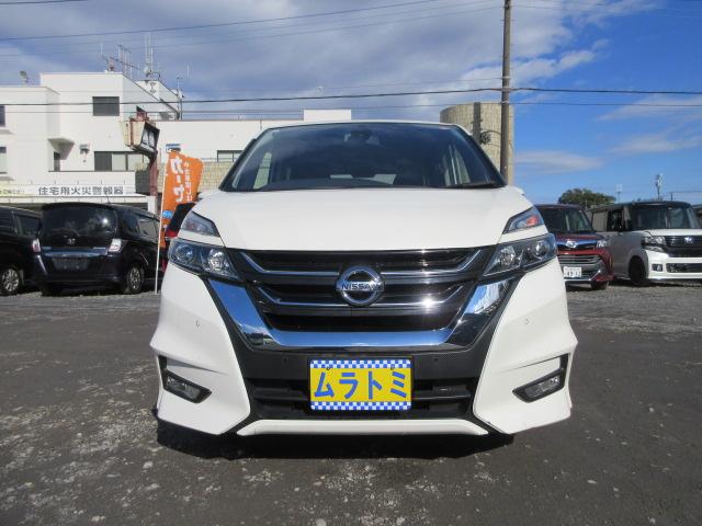 セレナ ハイウェイスターG 車検2年付き 雹害 ブレーキサポート 車線逸脱警報 標識認識機能 クルーズコントロール メモリーナビ BluetoothフルセグTV 全周囲カメラ ETC 両側電動スライドドア クリアランスソナー(3枚目)