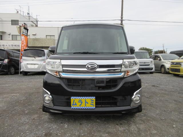 タント カスタムＲＳ　トップエディションＳＡ　車検２年付き　雹害　ターボ　ブレーキサポート　ＳＤナビ　ＢｌｕｅｔｏｏｔｈフルセグＴＶ　バックカメラ　ＥＴＣ　ガラスフィルム貼　両側電動スライドドア　ハーフレザーシート（3枚目）