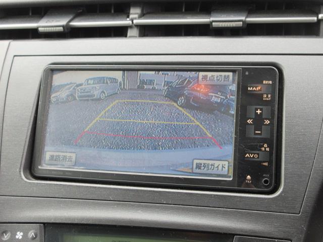 プリウス S 車検2年付き HDDナビ BluetoothワンセグTV バックカメラ ETC 純正15インチアルミホイール ガラスフィルム貼 プロジェクターオートヘッドライト(10枚目)