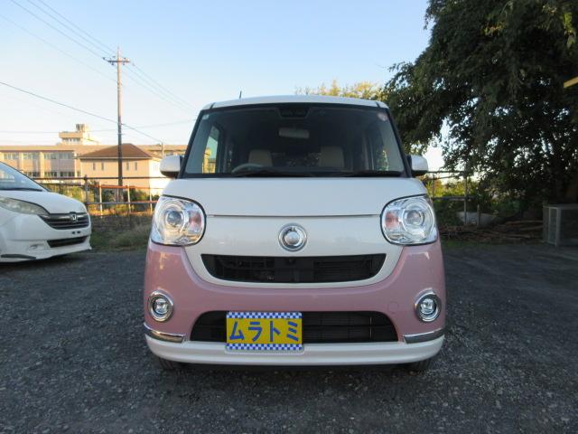 ムーヴキャンバス Ｇメイクアップリミテッド　ＳＡＩＩＩ　ツートンカラー　ブレーキサポート　車線逸脱警報　先行車発進警報　ＳＤナビ　ＢｌｕｅｔｏｏｔｈフルセグＴＶ　全周囲カメラ　ナビ連動ドラレコ　両側電動スライドドア　ＬＥＤオートヘッドライト　ＬＥＤフォグ（6枚目）