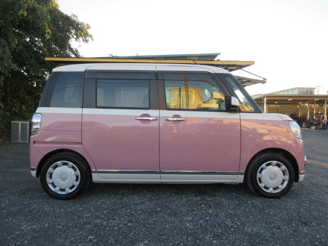 ムーヴキャンバス Ｇメイクアップリミテッド　ＳＡＩＩＩ　ツートンカラー　ブレーキサポート　車線逸脱警報　先行車発進警報　ＳＤナビ　ＢｌｕｅｔｏｏｔｈフルセグＴＶ　全周囲カメラ　ナビ連動ドラレコ　両側電動スライドドア　ＬＥＤオートヘッドライト　ＬＥＤフォグ（8枚目）