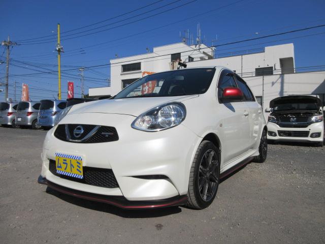 マーチ ニスモ　Ｓ　車検２年付き　５ＭＴシフト　オーテックマフラー　ＳＤナビ　フルセグＴＶ　ＥＴＣ　純正１６インチアルミホイール　ニスモ専用シート　オートヘッドライト　リヤフォグ（21枚目）