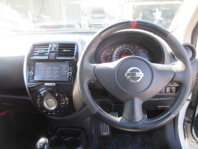 マーチ ニスモ　Ｓ　車検２年付き　５ＭＴシフト　オーテックマフラー　ＳＤナビ　フルセグＴＶ　ＥＴＣ　純正１６インチアルミホイール　ニスモ専用シート　オートヘッドライト　リヤフォグ（28枚目）