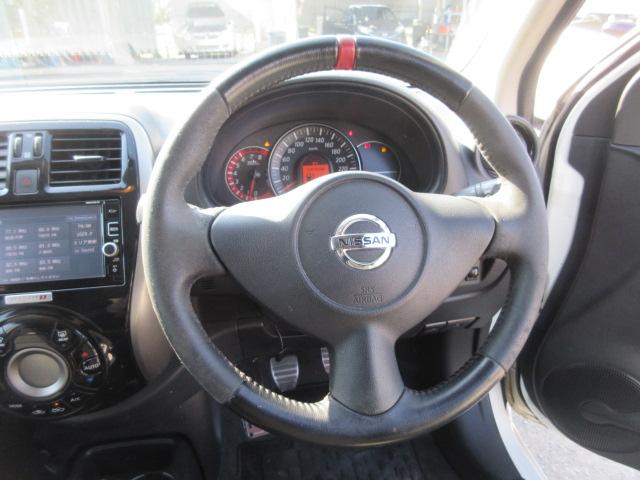 マーチ ニスモ　Ｓ　車検２年付き　５ＭＴシフト　オーテックマフラー　ＳＤナビ　フルセグＴＶ　ＥＴＣ　純正１６インチアルミホイール　ニスモ専用シート　オートヘッドライト　リヤフォグ（34枚目）