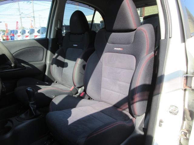 マーチ ニスモ　Ｓ　車検２年付き　５ＭＴシフト　オーテックマフラー　ＳＤナビ　フルセグＴＶ　ＥＴＣ　純正１６インチアルミホイール　ニスモ専用シート　オートヘッドライト　リヤフォグ（45枚目）