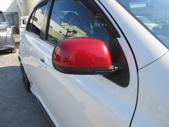 マーチ ニスモ　Ｓ　車検２年付き　５ＭＴシフト　オーテックマフラー　ＳＤナビ　フルセグＴＶ　ＥＴＣ　純正１６インチアルミホイール　ニスモ専用シート　オートヘッドライト　リヤフォグ（52枚目）