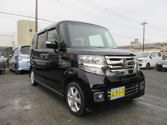 N-BOXカスタム G SSパッケージ 車検2年付き 後期型 メモリナビ BluetoothフルセグTV バックカメラ ETC 左電動スライドドア 前席シートヒーター 純正14インチアルミホイール HIDオートヘッドライト LEDフォグ(18枚目)