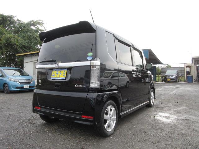 N-BOXカスタム G SSパッケージ 車検2年付き 後期型 メモリナビ BluetoothフルセグTV バックカメラ ETC 左電動スライドドア 前席シートヒーター 純正14インチアルミホイール HIDオートヘッドライト LEDフォグ(19枚目)