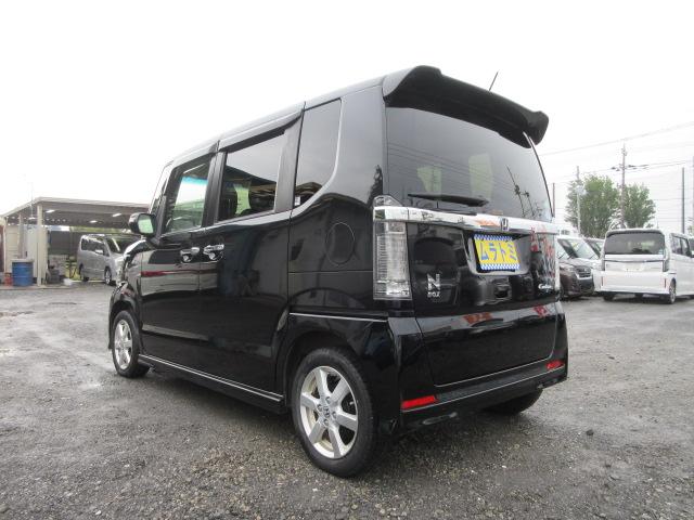 N-BOXカスタム G SSパッケージ 車検2年付き 後期型 メモリナビ BluetoothフルセグTV バックカメラ ETC 左電動スライドドア 前席シートヒーター 純正14インチアルミホイール HIDオートヘッドライト LEDフォグ(20枚目)