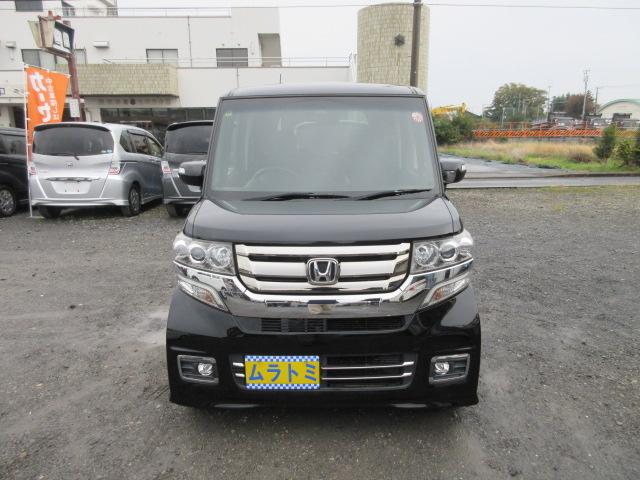 N-BOXカスタム G SSパッケージ 車検2年付き 後期型 メモリナビ BluetoothフルセグTV バックカメラ ETC 左電動スライドドア 前席シートヒーター 純正14インチアルミホイール HIDオートヘッドライト LEDフォグ(69枚目)