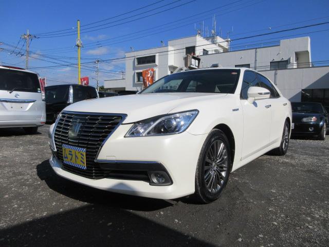 クラウンハイブリッド ロイヤルサルーン　車検２年付き　雹害　ＨＤＤナビ　ＢｌｕｅｔｏｏｔｈフルセグＴＶ　バックカメラ　ＥＴＣ　革電動シートヒーター＆クーラー　ＨＩＤオートヘッドライト　ＬＥＤフォグライト　純正１７インチアルミホイール（20枚目）