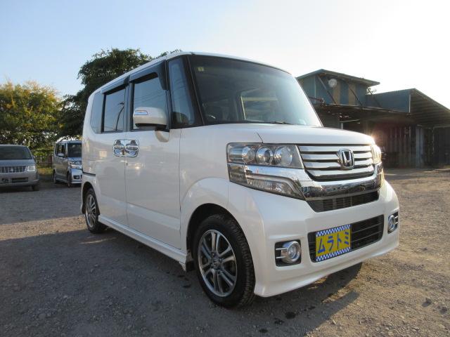 Ｎ－ＢＯＸカスタム Ｇ・Ｌパッケージ　車検２年付き　雹害　メモリナビ　ＢｌｕｅｔｏｏｔｈフルセグＴＶ　バックカメラ　ＥＴＣ　両側電動スライドドア　純正１４インチアルミホイール　ＨＩＤオートヘッドライト　フォグライト（18枚目）