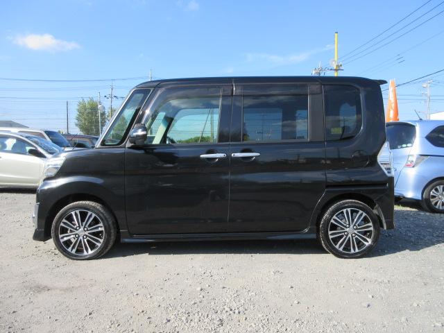 タント カスタムＲＳ　トップエディションＳＡＩＩ　ターボ　ブレーキサポート　車線逸脱警報　先行車発進警報　ＳＤナビ　ＢｌｕｅｔｏｏｔｈフルセグＴＶ　バックカメラ　ＥＴＣ　両側電動スライドドア　ピラーレス　ハーフレザーシート（9枚目）