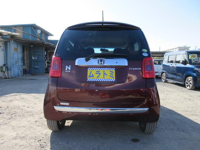 Ｎ－ＯＮＥ プレミアム・Ｌパッケージ　車検２年付き　雹害　ギャザズＣＤデッキ　ＡＵＸ付　純正１４インチアルミホイール　ＨＩＤオートヘッドライト　フォグライト　サイド・カーテンエアバック　アイドリングストップ（7枚目）