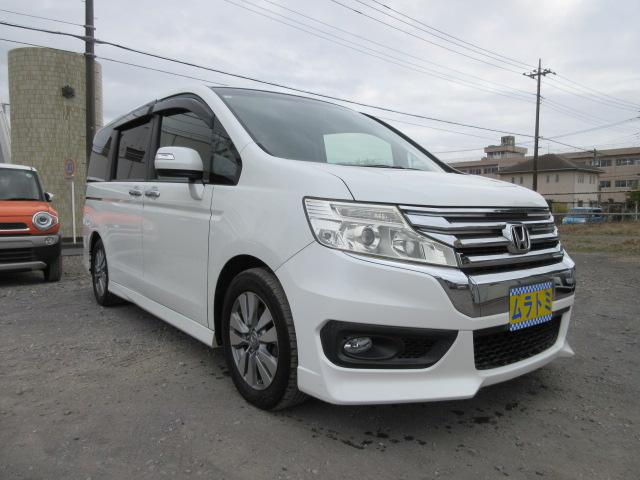 ステップワゴンスパーダ Z インターナビセレクション 車検2年付き 後期型 8人 HDDナビ フルセグTV バックカメラ 天井モニター ETC 両側電動スライドドア ガラスフィルム貼 HIDオートヘッドライト フォグライト アイドリングストップ(18枚目)