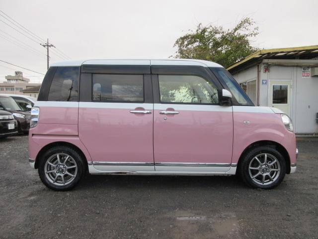 ムーヴキャンバス Xメイクアップリミテッド SAIII 車検2年付き 雹害 ブレーキサポート 車線逸脱警報 先行車発進警報 全周囲カメラ SDナビ Bluetooth フルセグTV ETC 両側電動スライドドア オートヘッドライト LEDフォグライト(8枚目)