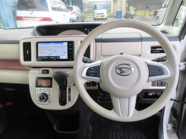 ムーヴキャンバス Xメイクアップリミテッド SAIII 車検2年付き 雹害 ブレーキサポート 車線逸脱警報 先行車発進警報 全周囲カメラ SDナビ Bluetooth フルセグTV ETC 両側電動スライドドア オートヘッドライト LEDフォグライト(13枚目)