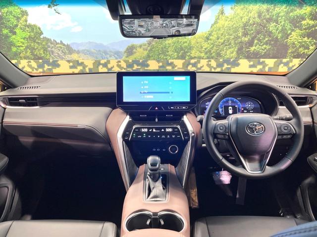 ハリアー Ｇ　禁煙車　１２型ナビ　バックカメラ　レーダークルーズ　セーフティーセンス　ブラインドスポットモニター　デジタルミラー　電動リアゲート　ハーフレザー　ＬＥＤヘッド　オートハイビーム　純正１８アルミ　ＥＴＣ（2枚目）