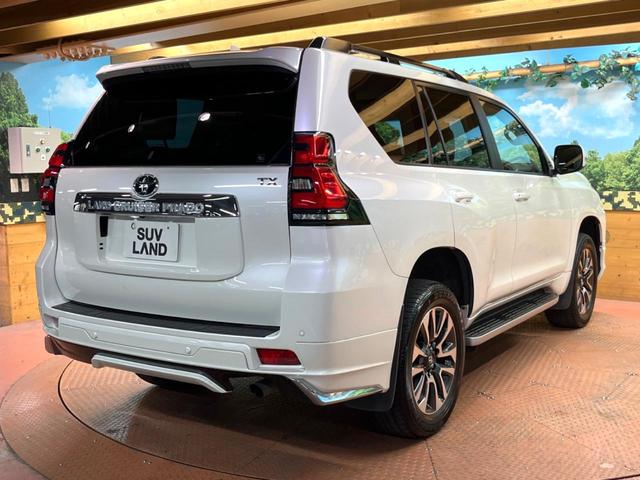 ランドクルーザープラド ＴＸ　Ｌパッケージ　禁煙　７人　モデリスタエアロ　サンルーフ　純正９型ナビ　全周囲カメラ　レーダークルーズ　ブラインドスポットモニター　ＬＥＤヘッド　黒革　シートベンチレーション　純正１９アルミ　ＥＴＣ　ルーフレール（66枚目）