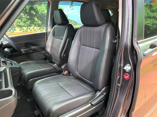 フリード G SDナビ バックカメラ 電動パワースライド ハーフレザー アイドリングストップ 車線逸脱警報 LEDヘッド オートライト ETC オートエアコン 純正15アルミ アイドリングストップ 横滑り防止装置(25枚目)