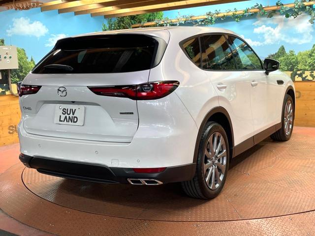 CX-60 XD エクスクルーシブモード 禁煙 サンルーフ BOSEサウンド 純正12型ナビ 全周囲カメラ ブラインドスポットモニター レーダークルーズ 白革 メモリーシート シートベンチレーション 電動リアゲート LEDヘッド ETC(66枚目)