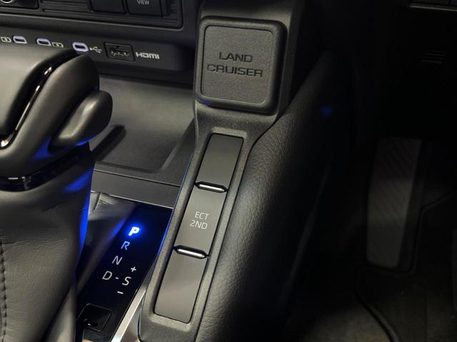 ランドクルーザー250 VX サンルーフ 丸目LEDヘッド 純正12型ナビ 全周囲カメラ ブラインドスポットモニター デジタルミラー レーダークルーズ 電動リアゲート 黒革 シートベンチレーション 純正18アルミ ETC(52枚目)