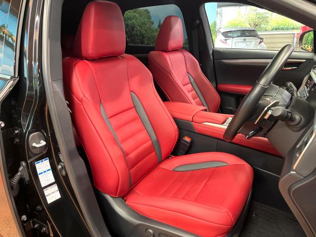 RX RX450h Fスポーツ 禁煙 パノラマルーフ TRDエアロ 純正12型ナビ 全周囲カメラ レーダークルーズ ブラインドスポットモニター オートハイビーム 赤革 シートベンチレーション 電動リアゲート 3眼LEDヘッド ETC(12枚目)