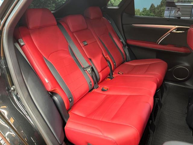 RX RX450h Fスポーツ 禁煙 パノラマルーフ TRDエアロ 純正12型ナビ 全周囲カメラ レーダークルーズ ブラインドスポットモニター オートハイビーム 赤革 シートベンチレーション 電動リアゲート 3眼LEDヘッド ETC(13枚目)