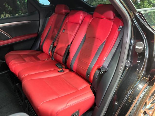 RX RX450h Fスポーツ 禁煙 パノラマルーフ TRDエアロ 純正12型ナビ 全周囲カメラ レーダークルーズ ブラインドスポットモニター オートハイビーム 赤革 シートベンチレーション 電動リアゲート 3眼LEDヘッド ETC(23枚目)