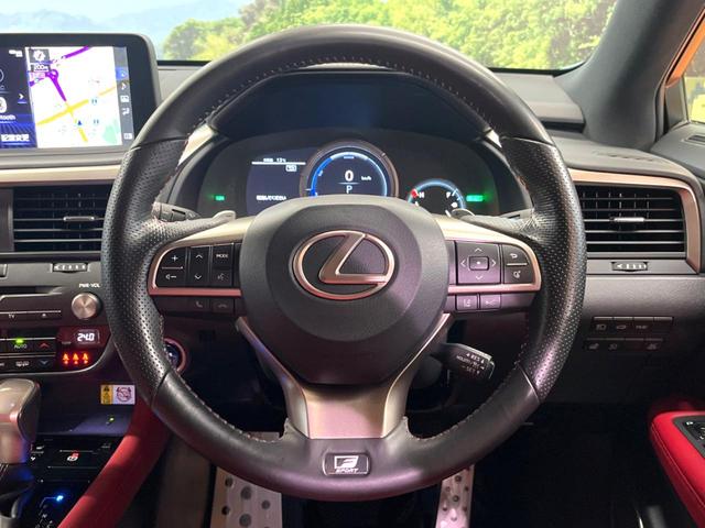 RX RX450h Fスポーツ 禁煙 パノラマルーフ TRDエアロ 純正12型ナビ 全周囲カメラ レーダークルーズ ブラインドスポットモニター オートハイビーム 赤革 シートベンチレーション 電動リアゲート 3眼LEDヘッド ETC(44枚目)