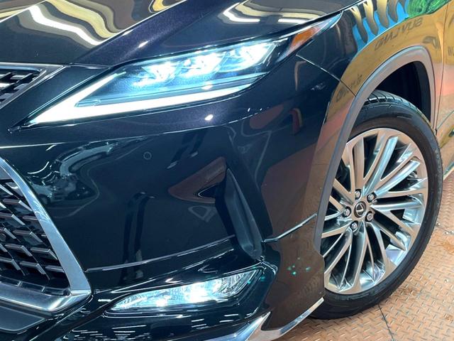 ＲＸ ＲＸ４５０ｈ　バージョンＬ　禁煙　モデリスタエアロ　パノラマルーフ　純正１２型ナビ　全周囲カメラ　レーダークルーズ　電動リアゲート　三眼ＬＥＤヘッド　オートハイビーム　茶革　シートベンチレーション　純正２０アルミ　ＥＴＣ（14枚目）
