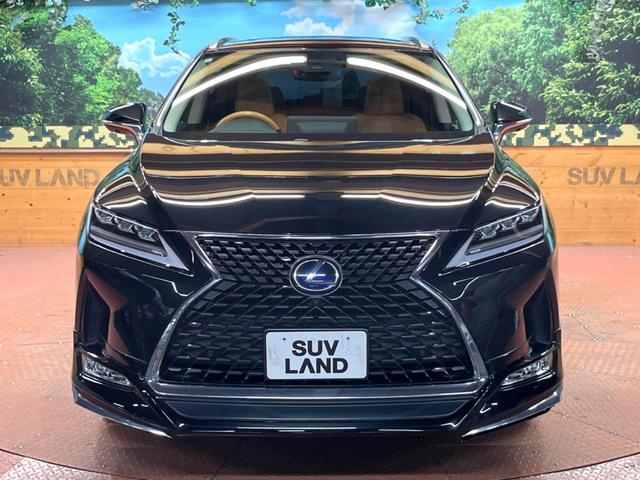 ＲＸ ＲＸ４５０ｈ　バージョンＬ　禁煙　モデリスタエアロ　パノラマルーフ　純正１２型ナビ　全周囲カメラ　レーダークルーズ　電動リアゲート　三眼ＬＥＤヘッド　オートハイビーム　茶革　シートベンチレーション　純正２０アルミ　ＥＴＣ（16枚目）