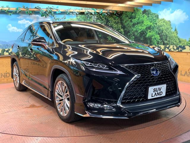 ＲＸ ＲＸ４５０ｈ　バージョンＬ　禁煙　モデリスタエアロ　パノラマルーフ　純正１２型ナビ　全周囲カメラ　レーダークルーズ　電動リアゲート　三眼ＬＥＤヘッド　オートハイビーム　茶革　シートベンチレーション　純正２０アルミ　ＥＴＣ（62枚目）