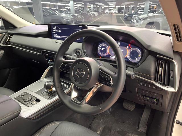 CX-80 XD Lパッケージ 禁煙車 サンルーフ 純正12型ナビ 全周囲カメラ レーダークルーズ ブラインドスポットモニター 黒革 シートヒーター ステアリングヒーター パワーバックドア LEDヘッド 純正20インチアルミ ETC(23枚目)