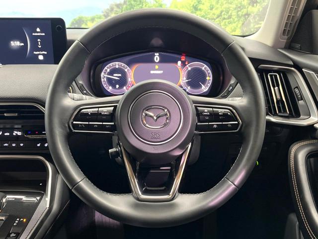 CX-80 XD Lパッケージ 禁煙車 サンルーフ 純正12型ナビ 全周囲カメラ レーダークルーズ ブラインドスポットモニター 黒革 シートヒーター ステアリングヒーター パワーバックドア LEDヘッド 純正20インチアルミ ETC(75枚目)