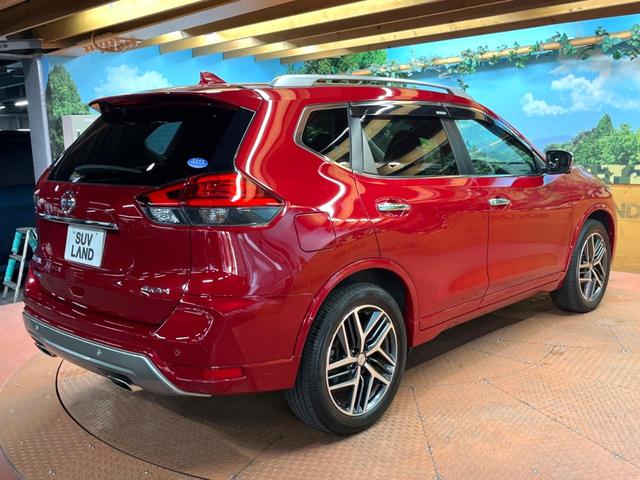 エクストレイル オーテック 禁煙車 4WD フリップダウンモニター 純正9型ナビ 全周囲カメラ 衝突軽減装置 車線逸脱警報 パワーバックドア 全席シートヒーター ドラレコ ETC LEDヘッド スマートキー 純正19インチアルミ(19枚目)