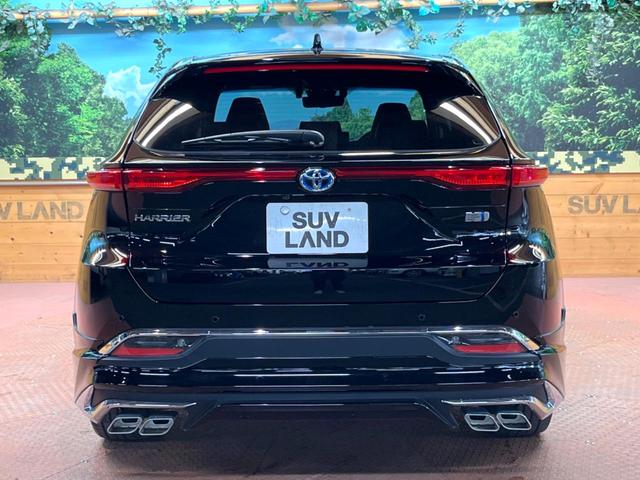 ハリアーハイブリッド Z レザーパッケージ 禁煙 モデリスタエアロ パノラマルーフ JBLサウンド 純正12型ナビ 全周囲カメラ デジタルミラー レーダークルーズ 電動リアゲート 黒革 シートベンチレーション LEDヘッド 純正19インチアルミ(19枚目)