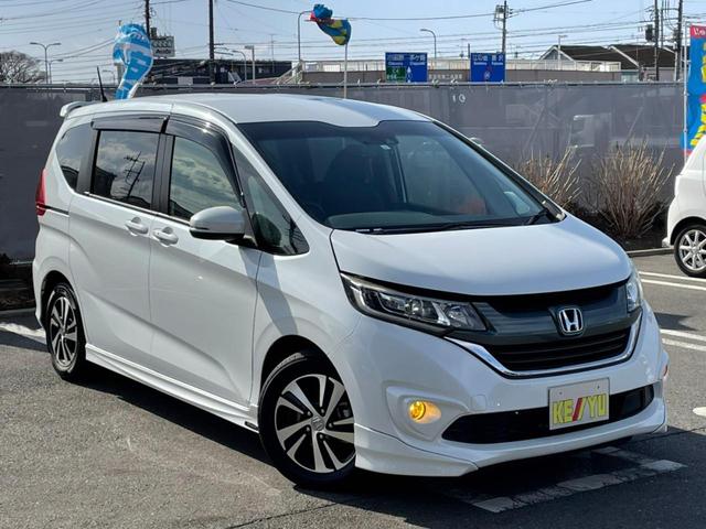 G・ホンダセンシング 禁煙 5人乗り モデューロエアロ 両側パワースライド 純正ナビ バックカメラ フルセグ Bluetooth ハーフレザー 衝突被害軽減 レーンアシスト レーダークルコン ETC 純正15AW LED(12枚目)