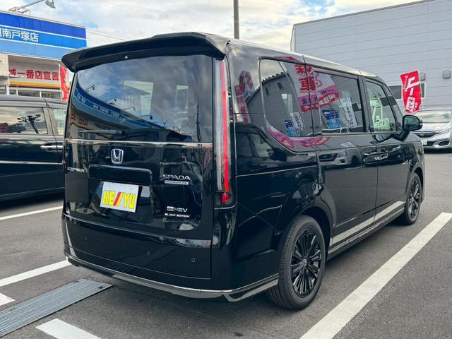 ステップワゴン eHEVスパーダプレミアムラインブラックエディション 【登録済未使用車◆走行5km】【11.4型Bluetoothオーディオ対応SDナビ◆15.6型フリップダウン◆全方位カメラ】両側自動ドア◆電動リヤゲート【BSM◆ACC◆ATハイビーム】専用アルミ(14枚目)