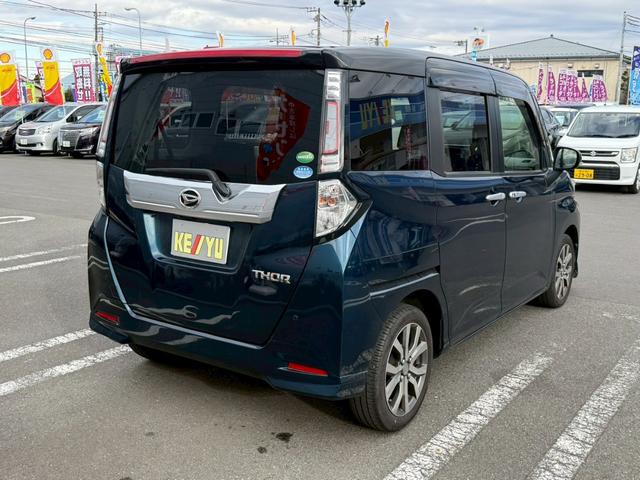 トール カスタムＧ　ターボ　ＳＡＩＩ衝突軽減　走行７６，４９７ｋｍ　９型アルパイン製Ｂｌｕｅｔｏｏｔｈオーディオ対応ＳＤナビ　全方位カメラ　ＥＴＣ　コムテック製ドラレコ２カメラ　両側自動ドア　クルコン　パーキングソナー　オートライトＬＥＤ＆フォグ　保証書＆取扱説明書（14枚目）