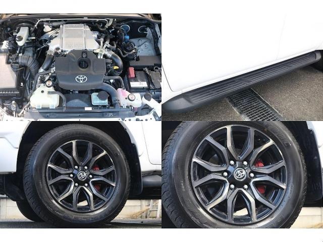 ハイラックス Ｚ　ＧＲスポーツ　フルノーマル　純正１８インチホイール　ブリジストンタイヤ　フロントカメラ　ＧＲスポーツバー　カスタムベース車両ＯＫ　下回り状態ＯＫ　内装傷少　ラゲッジマット　防水３Ｄフロアマット（16枚目）