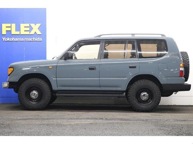 ランドクルーザープラド TZ Renocaアメリカンクラシック アンヴィルグレー 新品丸目フェイス 新品DEANカルフォルニア 新品TOYOオープンカントリ― 新品ディスプレオオーディオ 新品シートカバー ウッド調インパネ(16枚目)