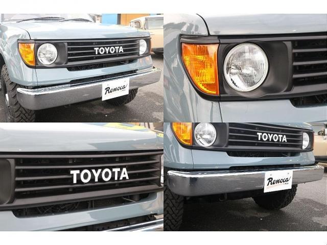 ランドクルーザープラド TZ Renocaアメリカンクラシック アンヴィルグレー 新品丸目フェイス 新品DEANカルフォルニア 新品TOYOオープンカントリ― 新品ディスプレオオーディオ 新品シートカバー ウッド調インパネ(18枚目)