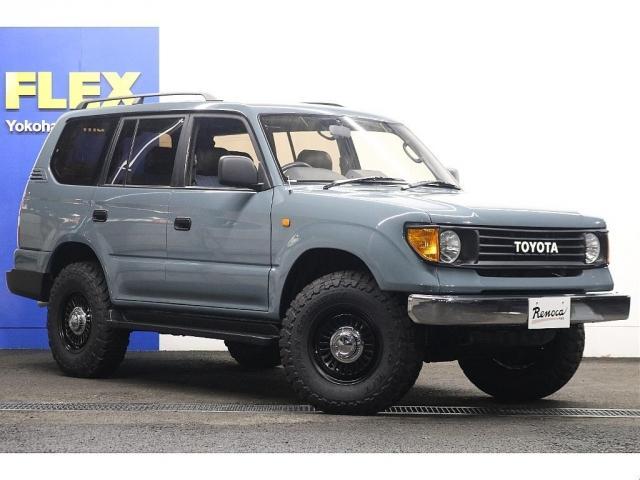 ランドクルーザープラド TZ Renocaアメリカンクラシック アンヴィルグレー 新品丸目フェイス 新品DEANカルフォルニア 新品TOYOオープンカントリ― 新品ディスプレオオーディオ 新品シートカバー ウッド調インパネ(26枚目)
