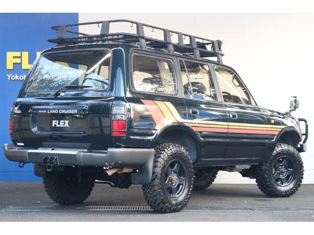 ランドクルーザー８０ ＶＸリミテッド　中期モデル　ＡＲＢバンパー　ルーフラック　ワークライト　リフトアップ　サイドデカール　フェンダーミラー　グリルマーカー　スモークテールレンズ　　ブラッドレーｖＡＷ　新品オープンカントリーＭＴタイヤ（24枚目）