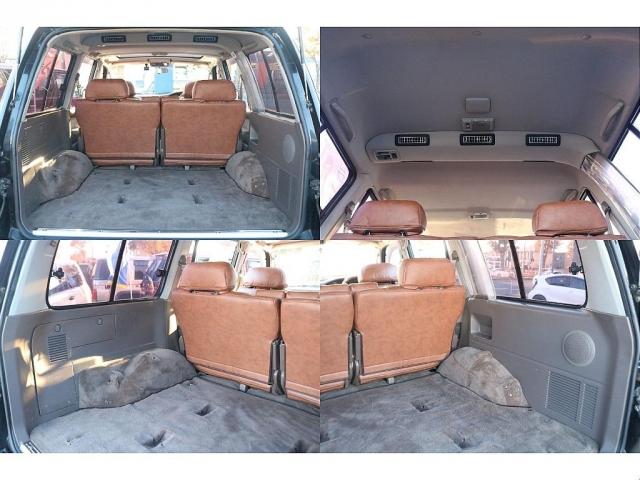 ランドクルーザー８０ ＶＸ　後期最終型　茶内装　下回り防錆施工　輸出仕様角目四灯　リフトアップ　新品ジムラインＡＷ　新品オープンカントリーＭＴタイヤ　三色テールレンズ　　新品クラシックシートカバー　ナルディウッドステアリング（7枚目）