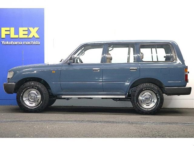 ランドクルーザー８０ ＧＸ　ＧＸグレード　オプションパワーウィンドウ　リア観音開き　アルルブルーカラーＤＥＡＮクロスカントリー　ＢＦグッドリッチＡＴタイヤ　Ｂｌｕｅｔｏｏｔｈ対応ナビ　バックカメラ　ＥＴＣ車載器　キーレスリモコン（6枚目）