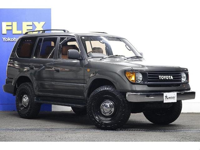 ランドクルーザープラド ＴＸ　Ａｍｅｒｉｃａｎ　Ｃｌａｓｓｉｃ　丸目換装　新品フローティングナビ　新品ナルディウッドステア　Ｂｌｕｅｔｏｏｔｈ・ＨＤＭＩ対応ナビ　新品バックカメラ　新品ＥＴＣ車載器　新品タイヤホイール（4枚目）