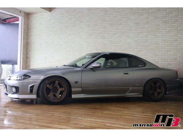 シルビア スペックＲエアロ　ＮＩＳＭＯ前後タワーバー／ＢＲＩＤＥセミバケットシート／Ｄｅｆｉ追加メーター／ＨＰＩフロントパイプ／社外マフラー／Ｄ－ＭＡＸ車高調／ＢＬＩＴＺインタークーラー／ＳＫＩＤ　ＲＡＣＩＮＧアーム／純正６ＭＴ（9枚目）