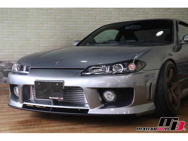 シルビア スペックＲエアロ　ＮＩＳＭＯ前後タワーバー／ＢＲＩＤＥセミバケットシート／Ｄｅｆｉ追加メーター／ＨＰＩフロントパイプ／社外マフラー／Ｄ－ＭＡＸ車高調／ＢＬＩＴＺインタークーラー／ＳＫＩＤ　ＲＡＣＩＮＧアーム／純正６ＭＴ（15枚目）